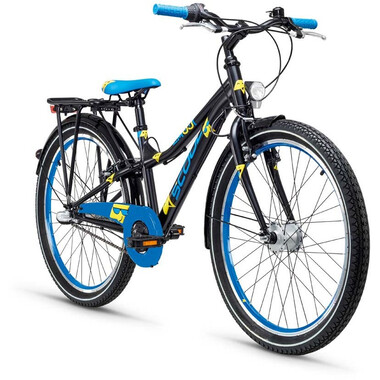 Bicicletta da Città S'COOL EMOJI DIRT Alluminio 3V 24" Nero/Blu 2020 0